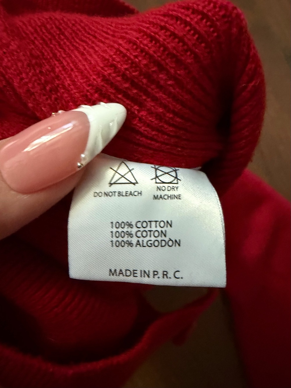 Brandy Melville Red Button-Down Cardigan - Picture 4 of 4